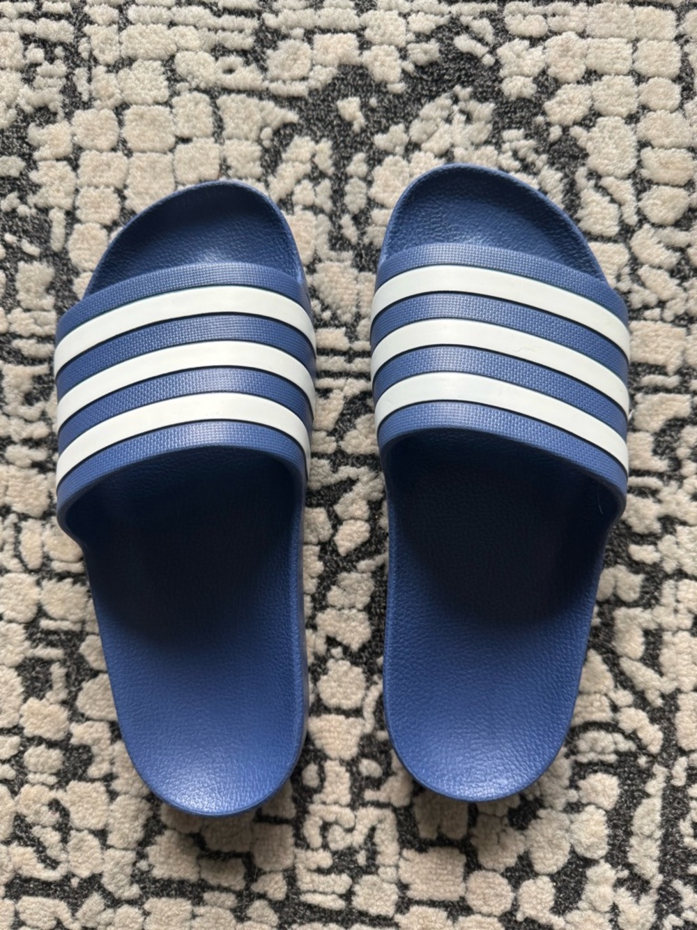 Adidas Adilette Slides Navy and White Slide Sandals